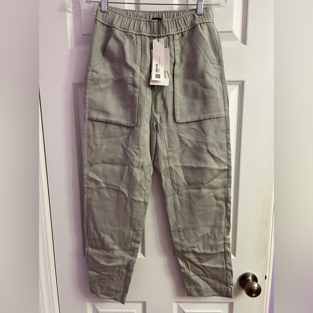 NWT ZARA Gray Joggers sz XS - Picture 8 of 12